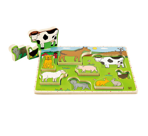 Hape Puzzel met Stadieren Boerderij