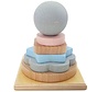 Stapeltoren Hout Pastel