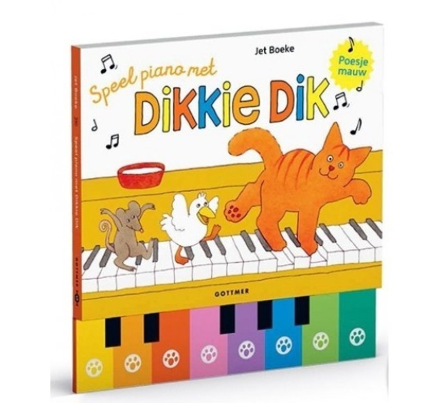 Speel piano met Dikkie Dik (met pianotoetsen en geluid)