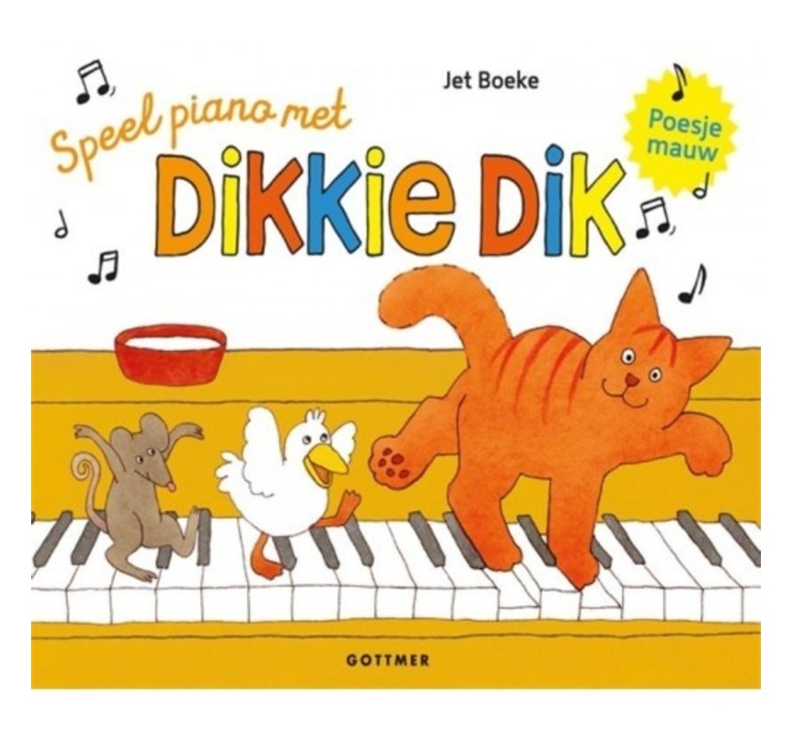 Speel piano met Dikkie Dik (met pianotoetsen en geluid)