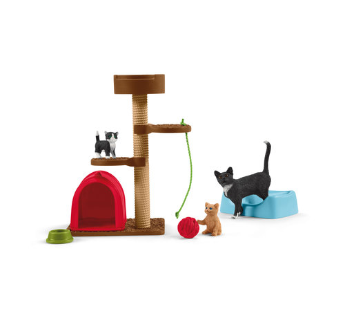 Schleich Kattenkrabpaal Speelplezier voor Katten 42501