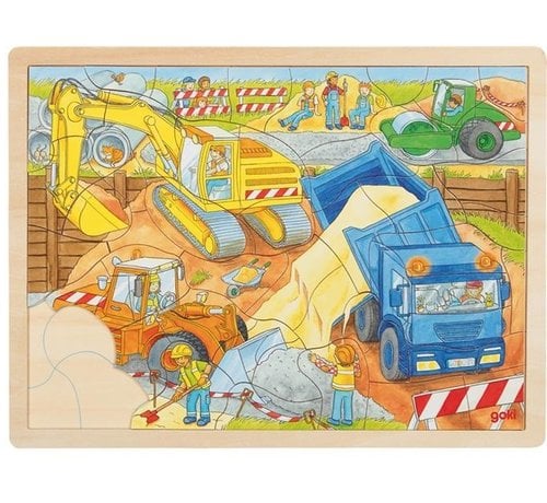 GOKI Puzzle Construction Site 56 pcs