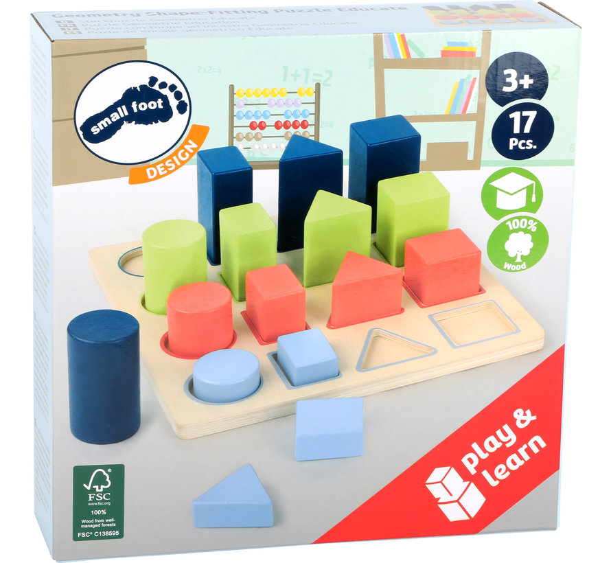 Geometry Shape-fitting Puzzle "Educate"