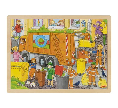 GOKI Puzzel Vuilnisophaling 48-pcs