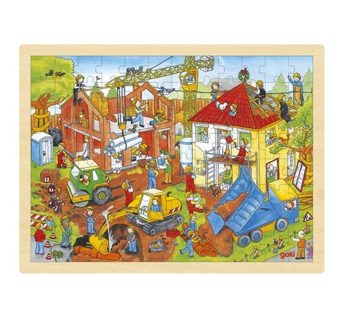 GOKI Puzzel Bouwplaats 96 pcs