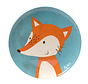 Melamine plate dog Fox