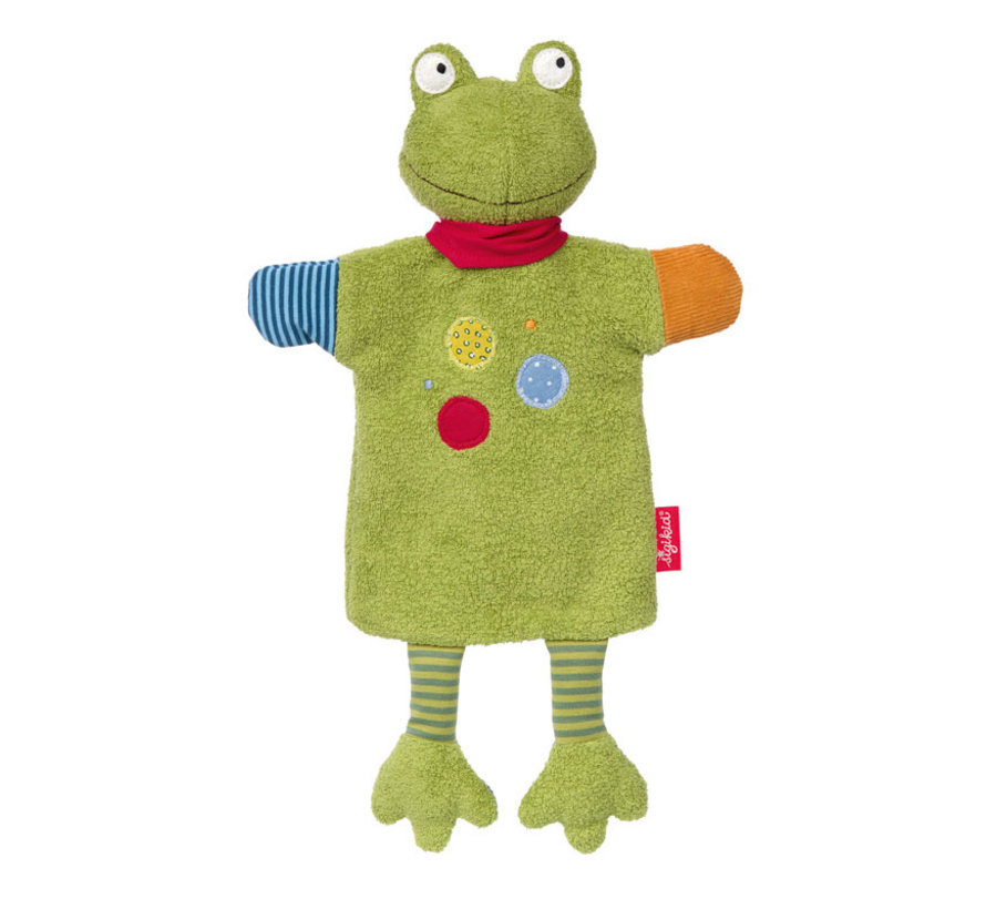 Knuffeldoek Handpop Flecke Frog