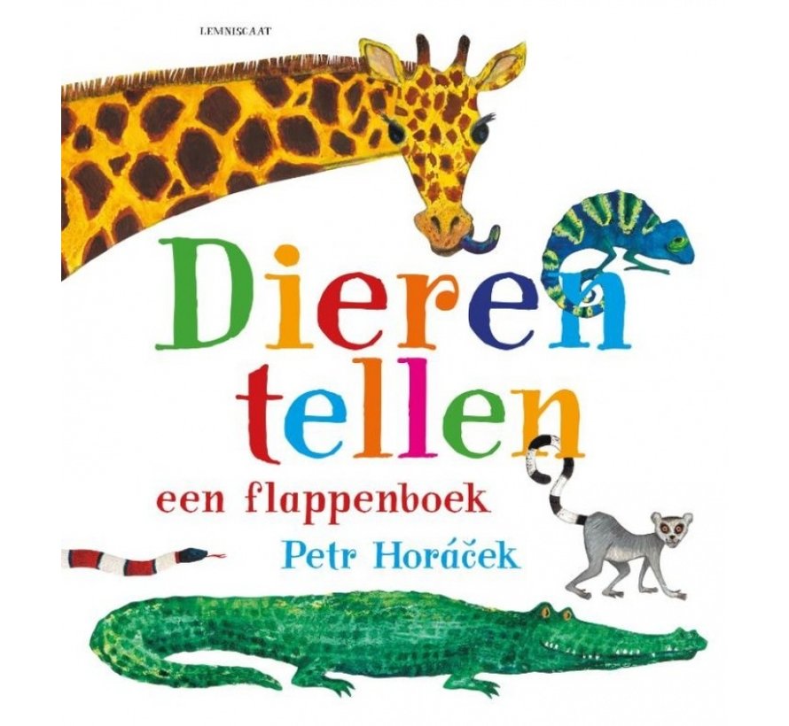 Dieren tellen een flappenboek