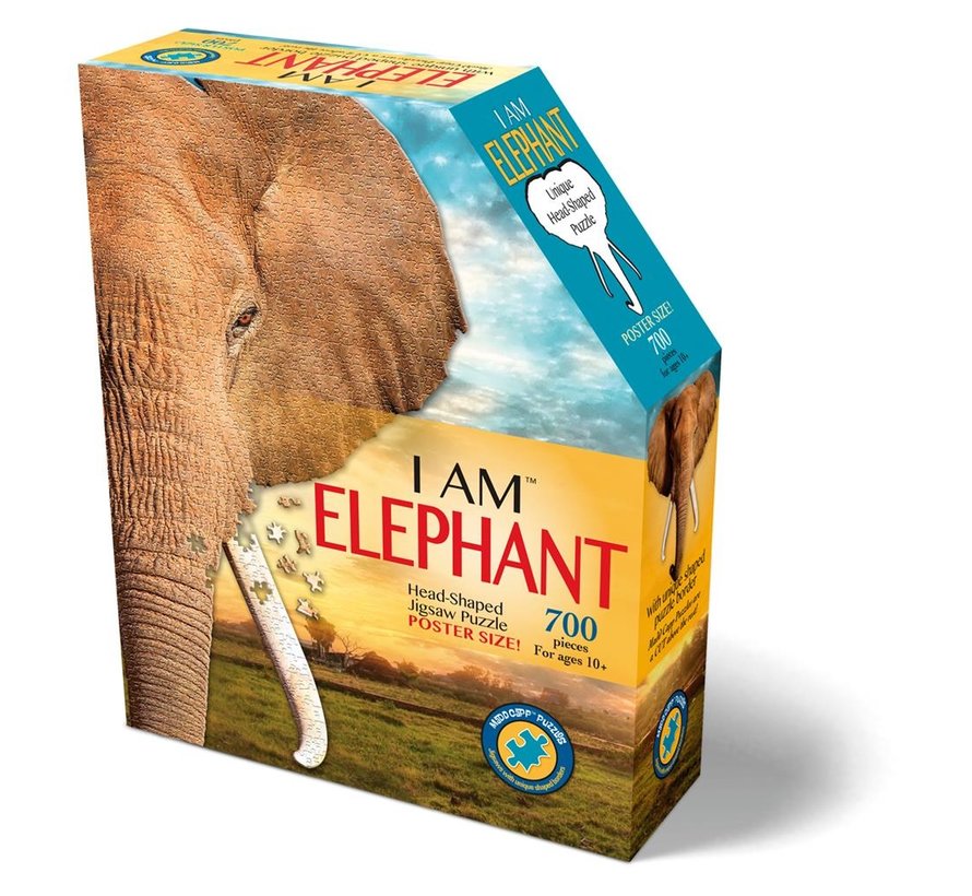Puzzel Olifant I AM Elephant Poster Size 700pcs