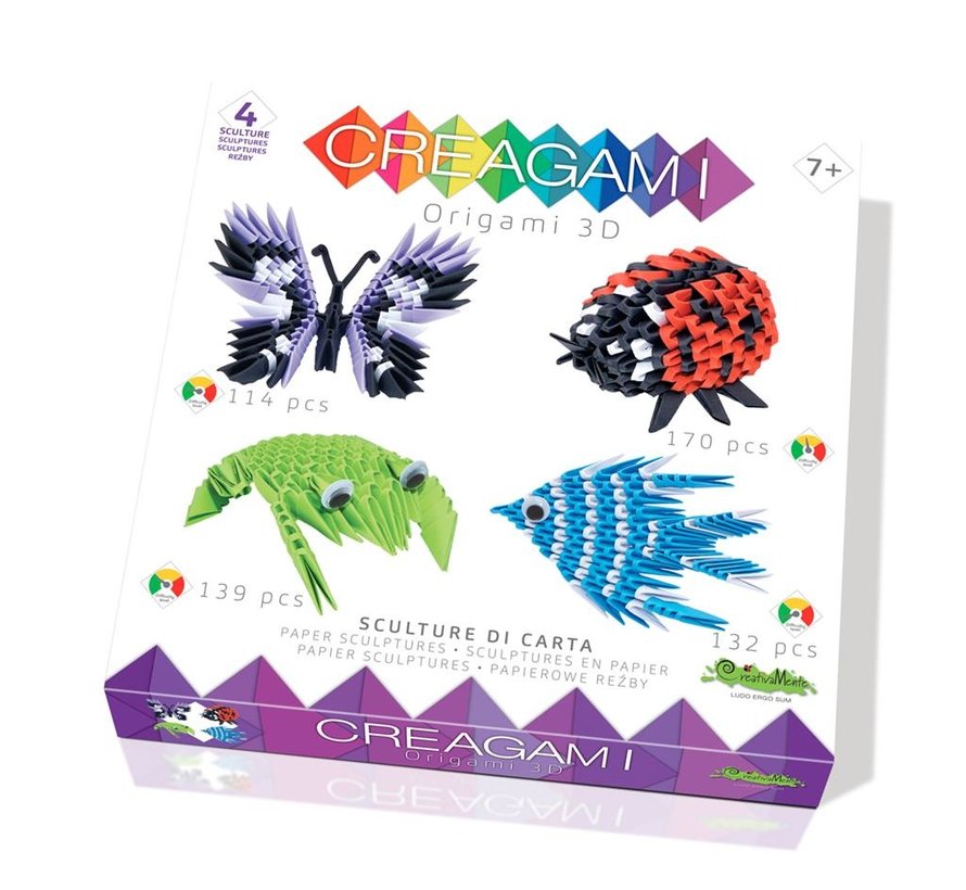 Origami Set Animals 3D 4-pcs