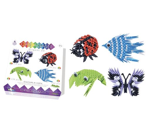 Creagami Origami Set Animals 3D 4-pcs