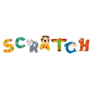 Scratch Letter Dieren Hout