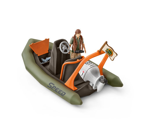 Schleich Rubberboot met Ranger 42352