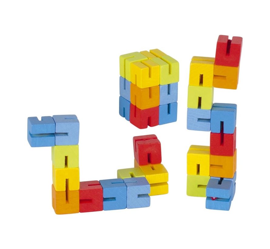 Pocketpuzzel Kubus Hout