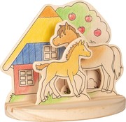 GOKI Coloring Picture Pony Farm