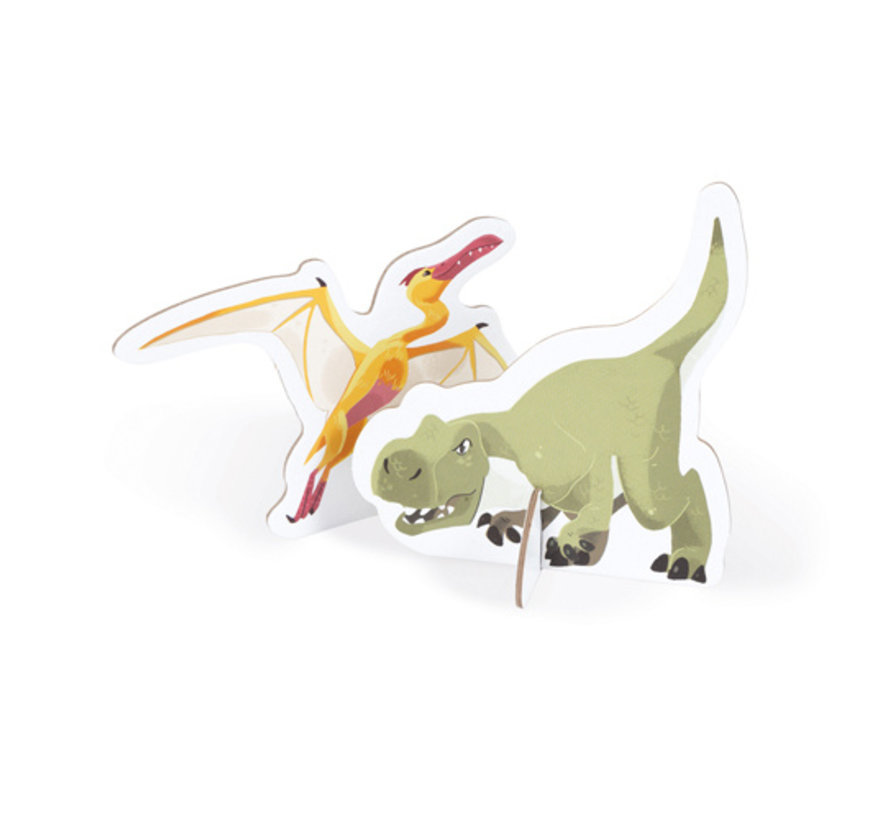 Reuzenpuzzel Educatief Dinosaurussen 200 pcs
