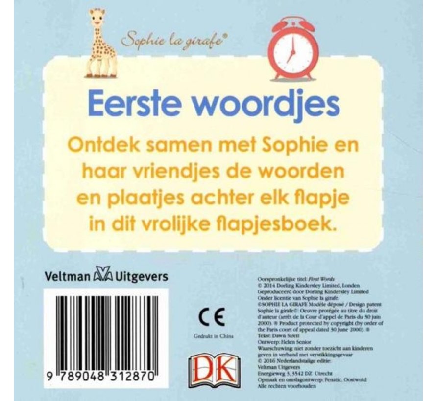 Baby kartonboekje Sophie: Eerste woordjes