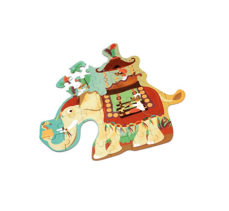 Contour Puzzel Olifant 37 pcs