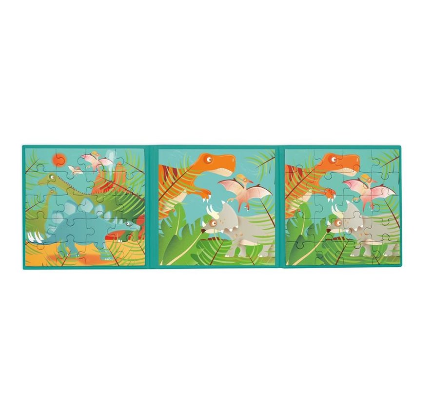 Magneet Puzzelboek Dinosauriers