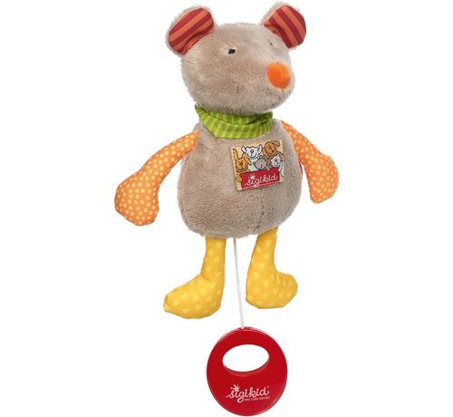 sigikid Knuffel Muziekknuffel Muis