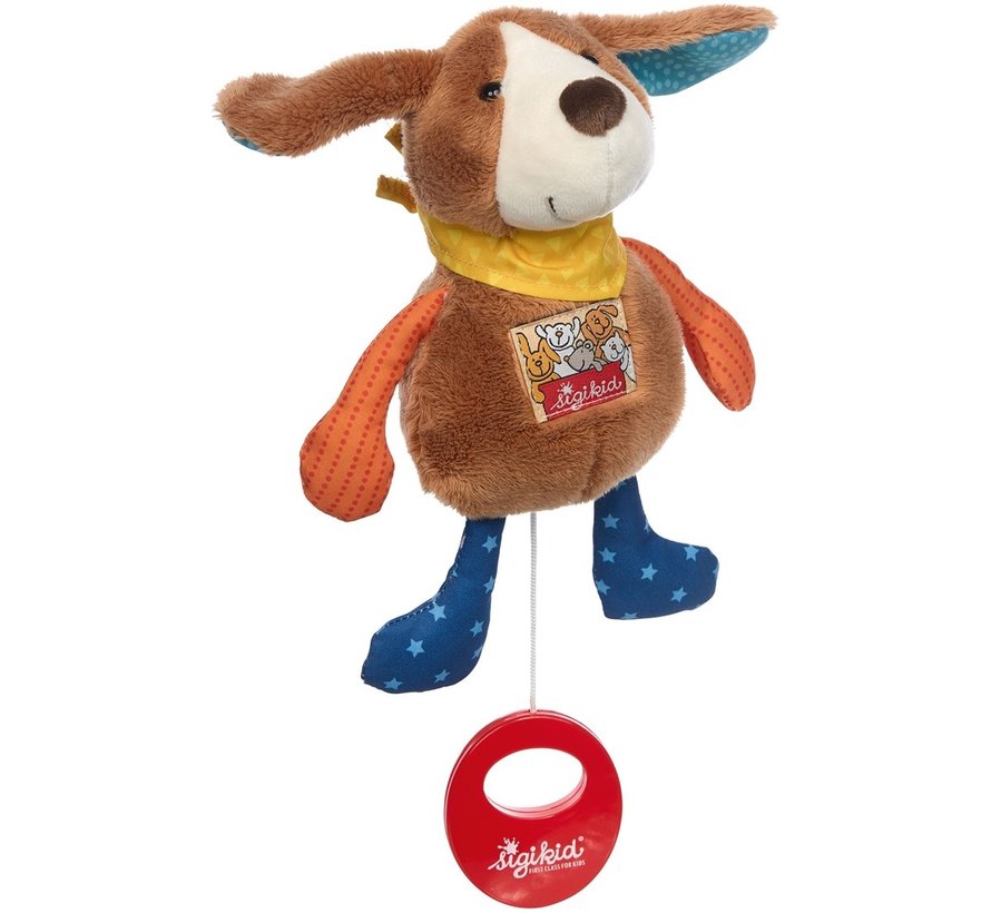 Knuffel Muziekknuffel Hond