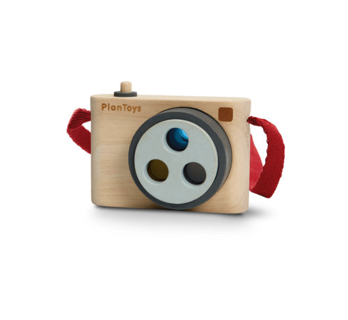 PlanToys Camera met Kleurlens Hout