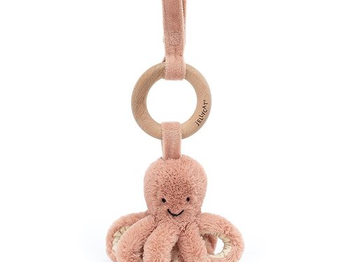 Jellycat Odell Octopus Wooden Ring Toy