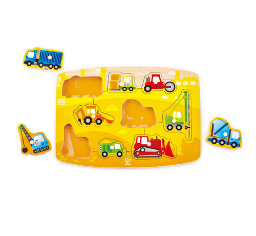 Hape Puzzel Bouw Construction Peg