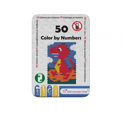 The Purple Cow Color By Numbers Tekenspel