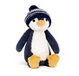 Bashful Bobble Hat Penguin Navy