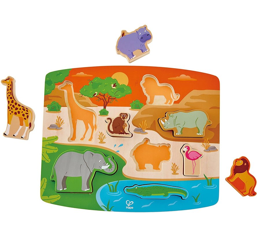 Puzzel met Stadieren Wilde Dieren