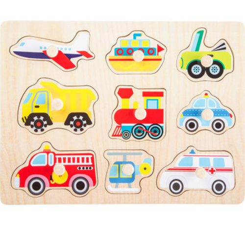 Small Foot Puzzle Vehicles 9-pcs