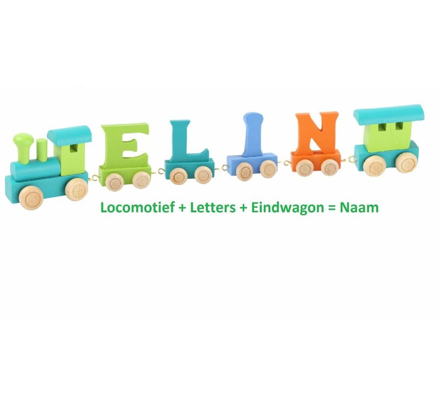 Lettertrein Letters Natuurlijk