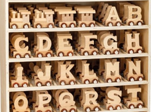 Small Foot Letter Train Wood