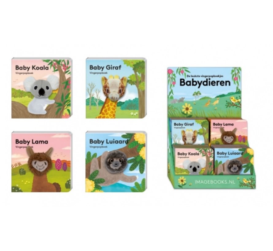 Vingerpopboekje babydieren serie II