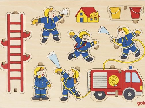 GOKI Puzzel Brandweer Staand Hout