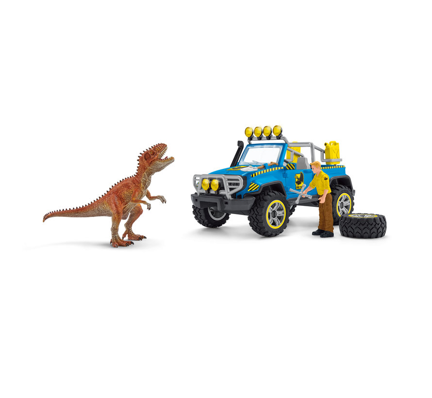 Speelset Off Road Jeep met Dino Wachtpost 41464