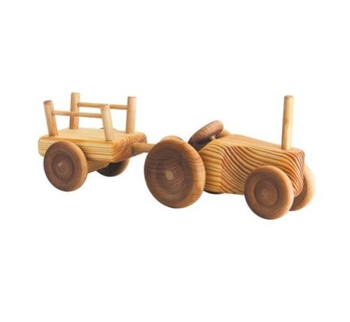 Debresk Tractor met Aanhanger Klein Hout