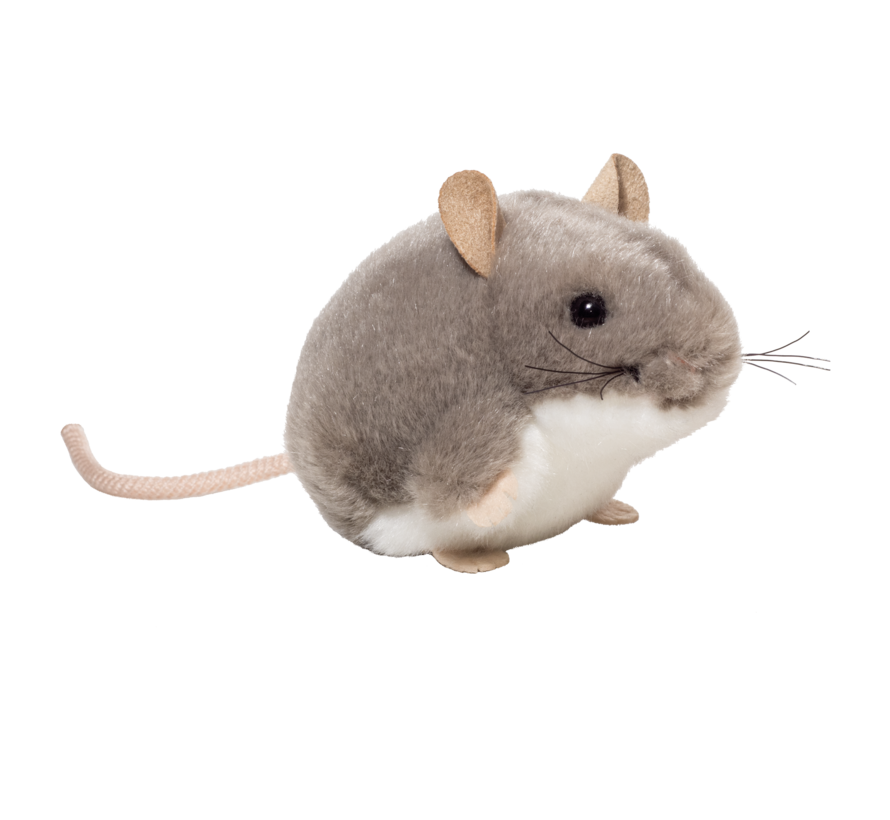 Stuffel Animal Mouse Grey 9 cm