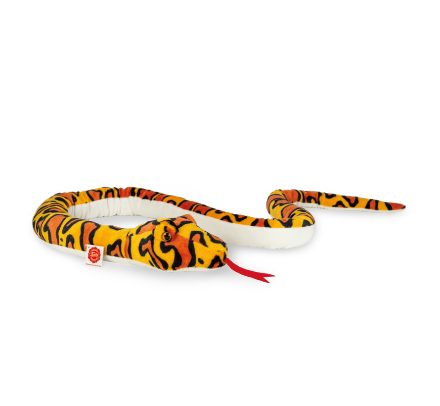 Stuffed Animal Snake Yellow-Orange