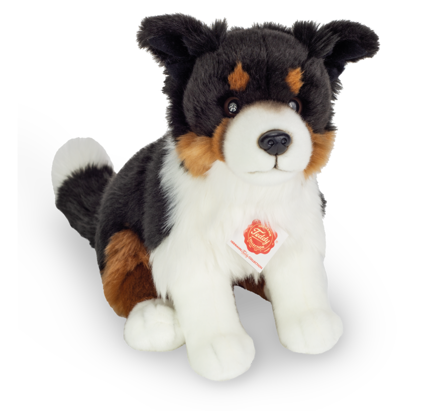 Stuffed Animal Dog Border Collie tri-color