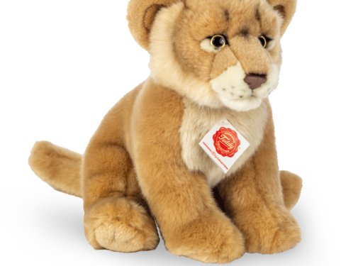 Hermann Teddy Knuffel Leeuw Welp Zittend