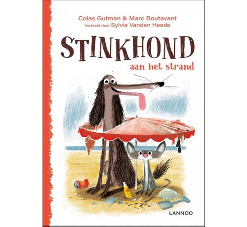 Terra Lannoo Stinkhond aan het strand