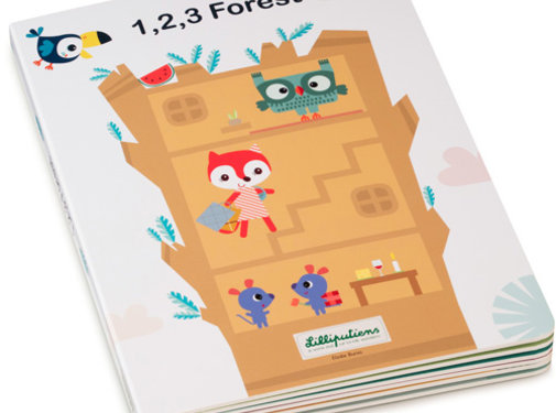 Lilliputiens Mijn eerste Puzzelboek 123 Forest
