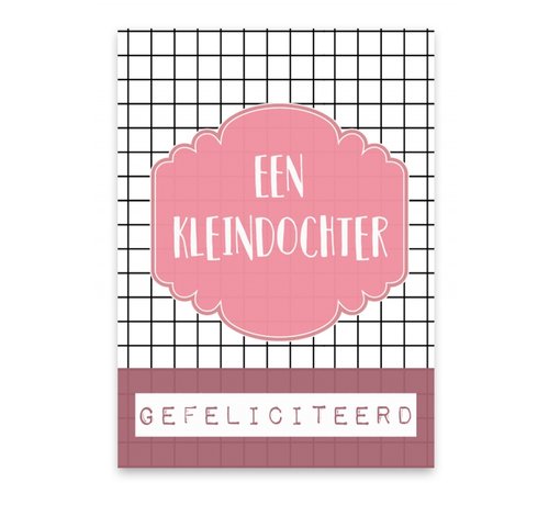 Pepermints Wenskaart Een Kleindochter Gefeliciteerd