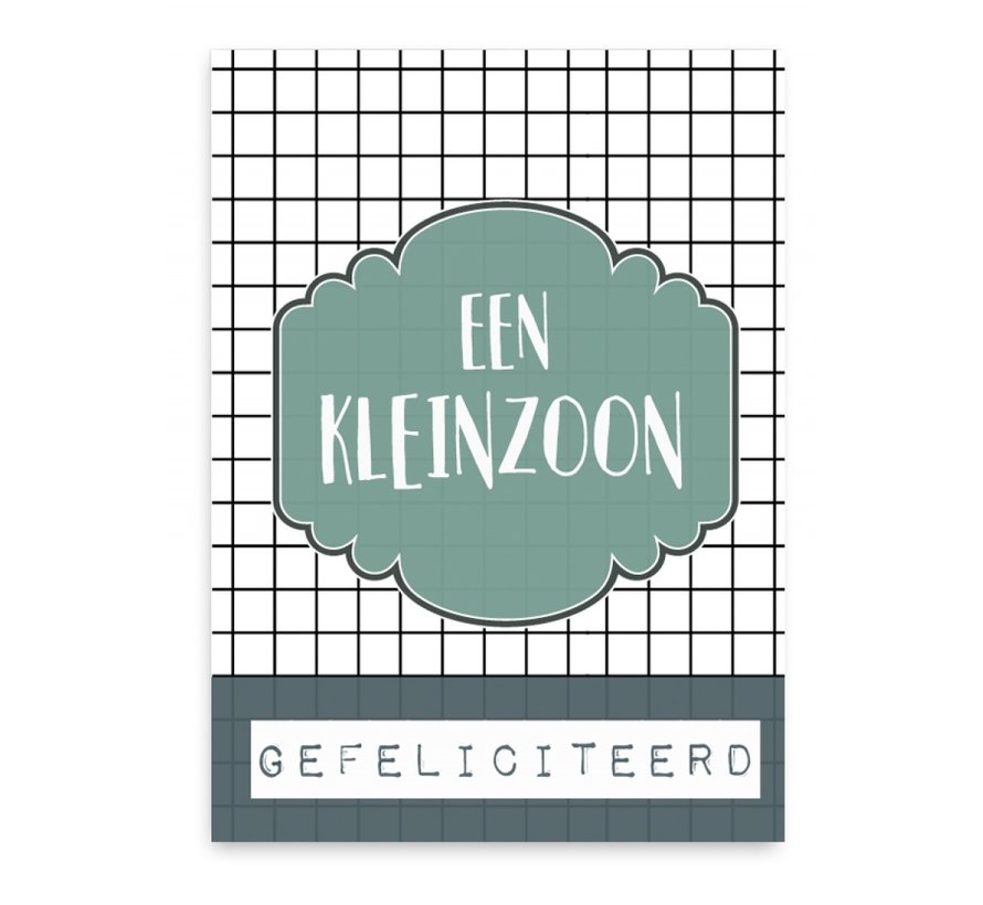 Wenskaart Een Kleinzoon Gefeliciteerd