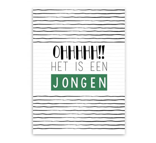 Pepermints Wenskaart Ohhhhh!! Het is een Jongen