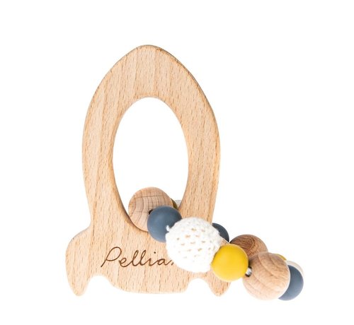 Pellianni Rocket Teether Mustard