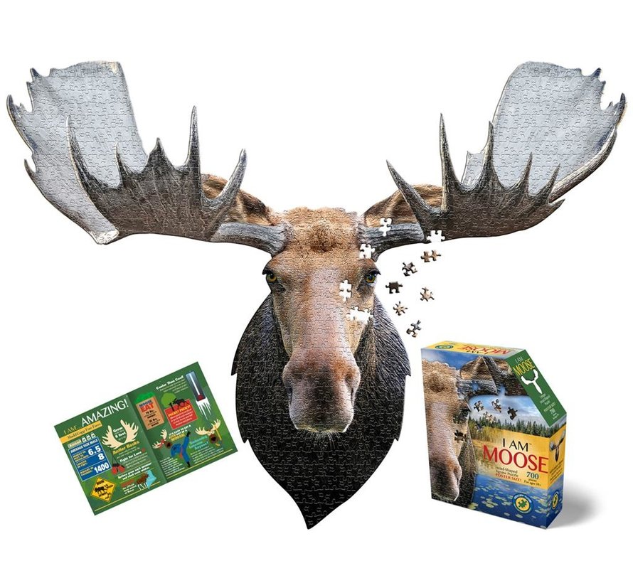 Puzzel Eland I AM Moose Poster Size 700pcs