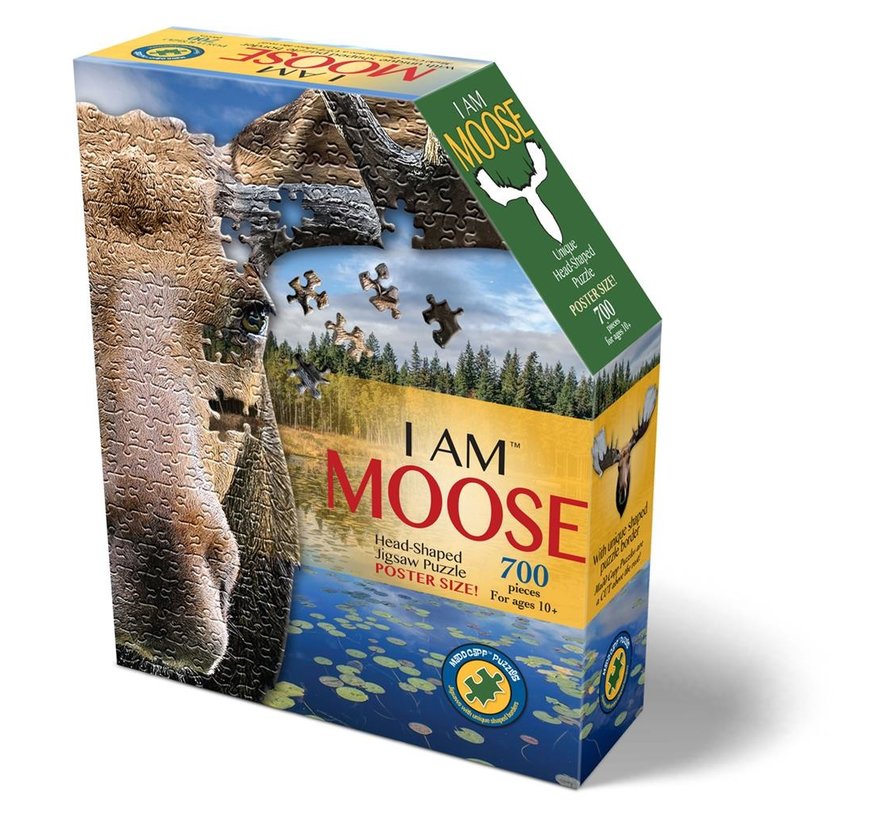 Puzzel Eland I AM Moose Poster Size 700pcs